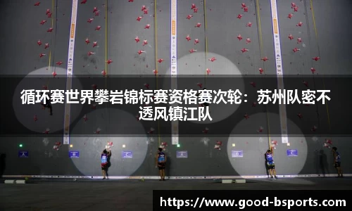 循环赛世界攀岩锦标赛资格赛次轮：苏州队密不透风镇江队